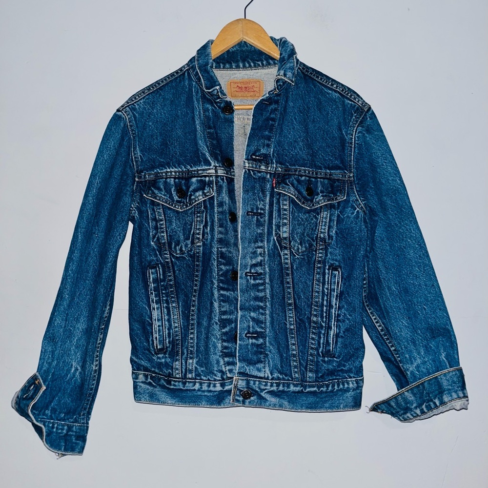 VINTAGE Levi's 70506 Denim Trucker Jacket 1980s - Picture 2 of 10